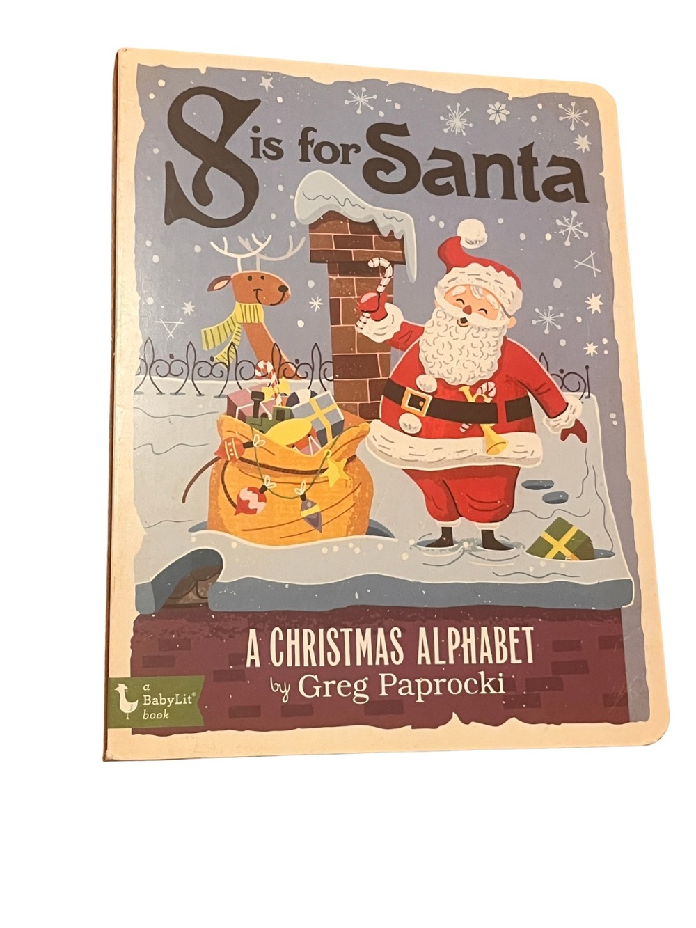 S Is for Santa: A Christmas Alphabet Board Book by Greg Paprocki BabyLit